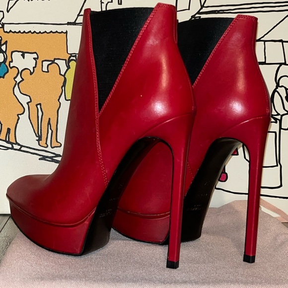 🚨BNWT YSL Paris Janis 105 Platform Ankle Bootie - Picture 6 of 13